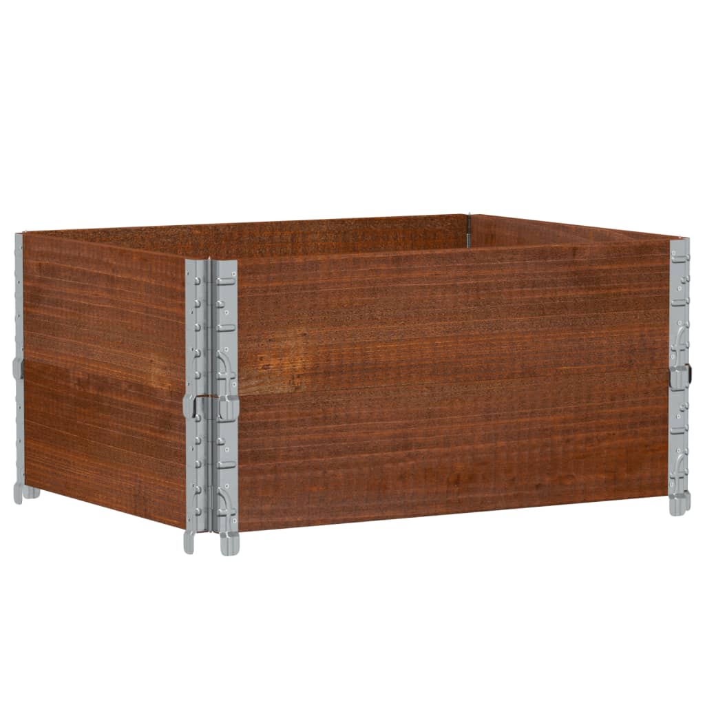 Garden Planter Brown 80x60 cm Solid Wood Pine