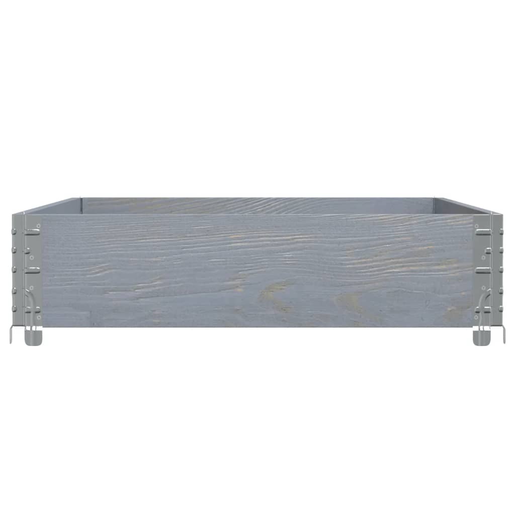 Garden Planter Grey 120x80 cm Solid Wood Pine