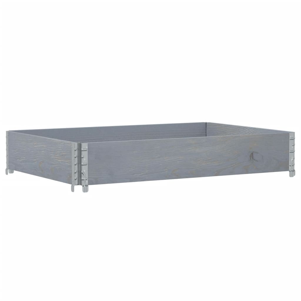 Garden Planter Grey 120x80 cm Solid Wood Pine