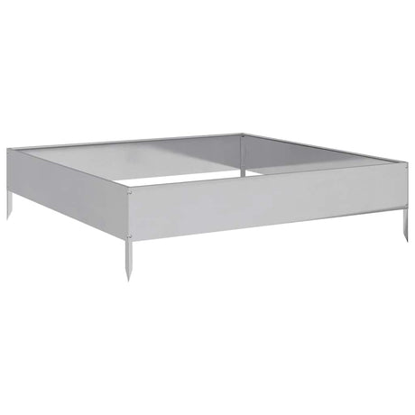 Garden Raised Bed 100x100x26 cm Galvanised Steel