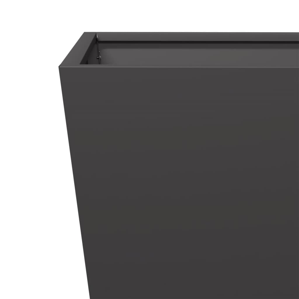 Garden Planter Black 30x30x30 cm Steel