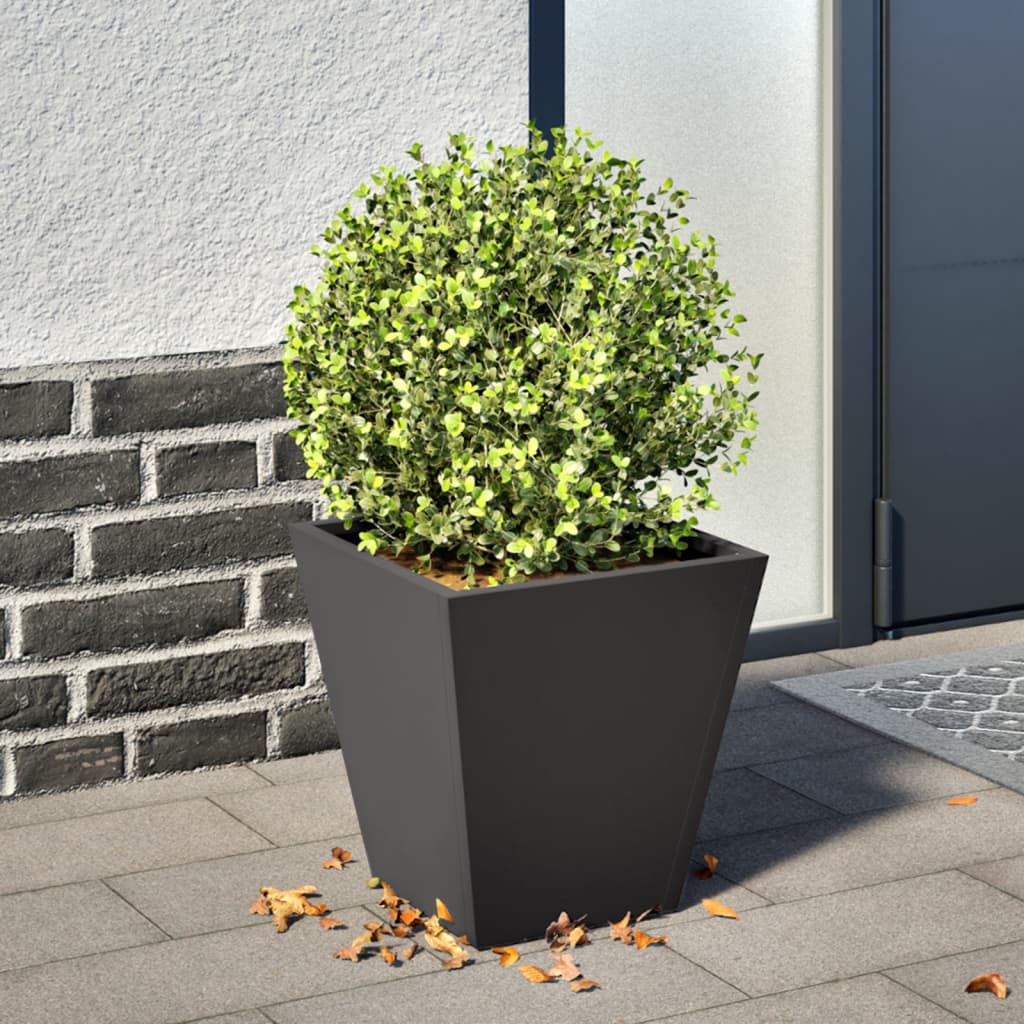 Garden Planter Black 30x30x30 cm Steel
