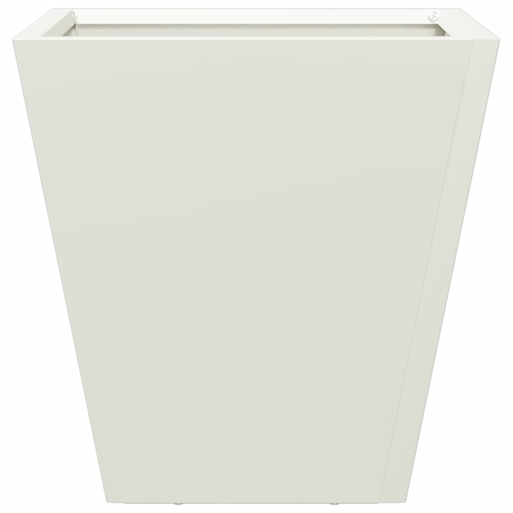 Garden Planter White 30x30x30 cm Steel