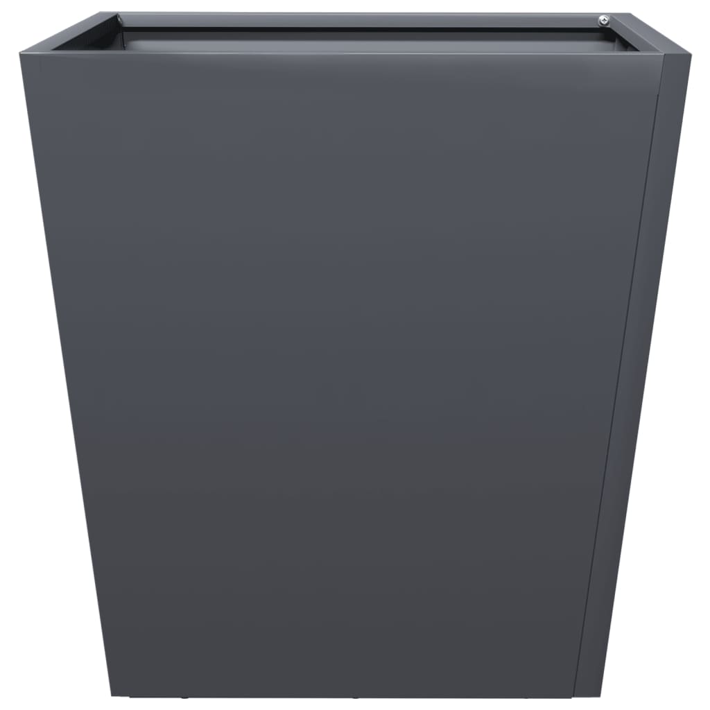 Garden Planters Anthracite 2 pcs 40x40x40 cm Steel