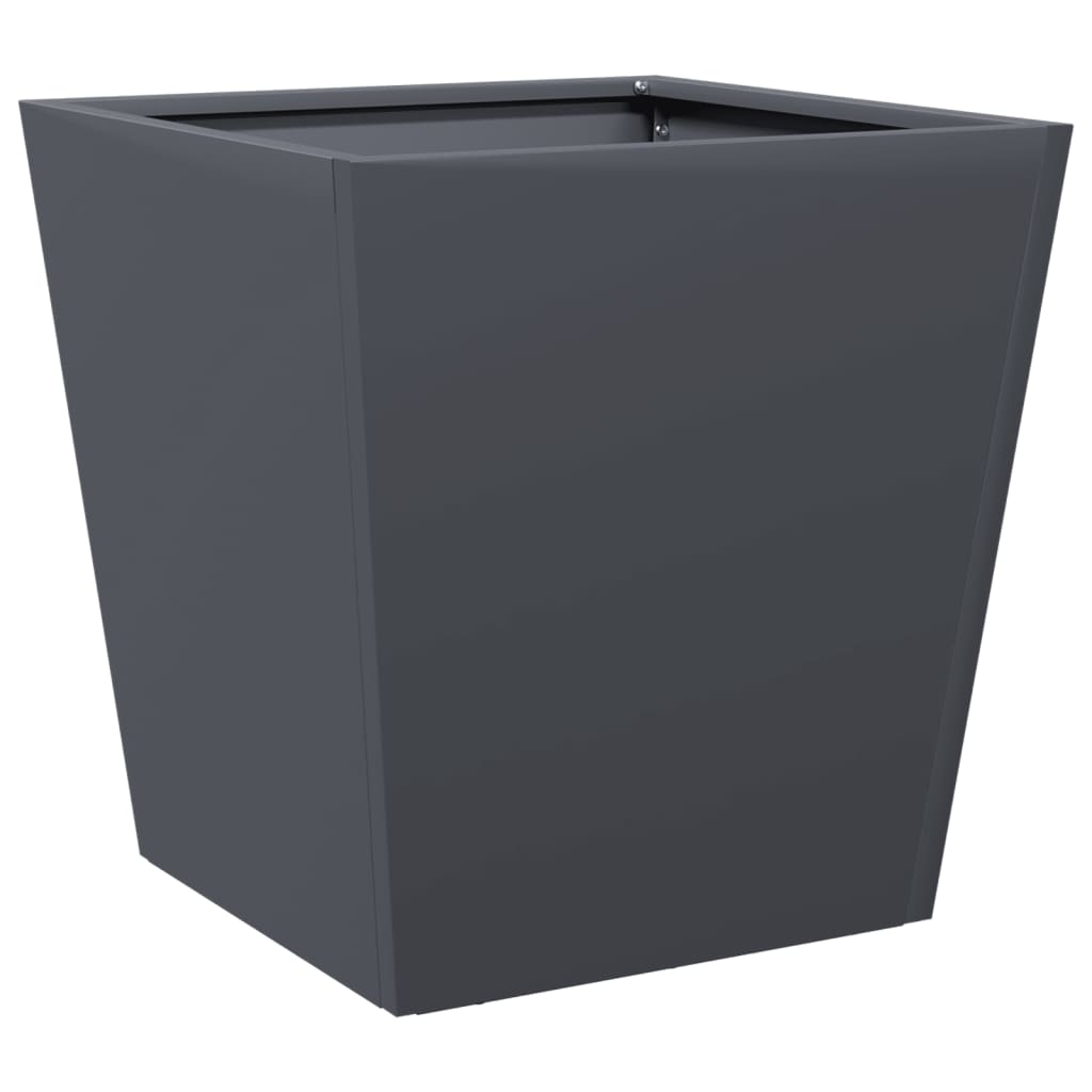 Garden Planters Anthracite 2 pcs 40x40x40 cm Steel