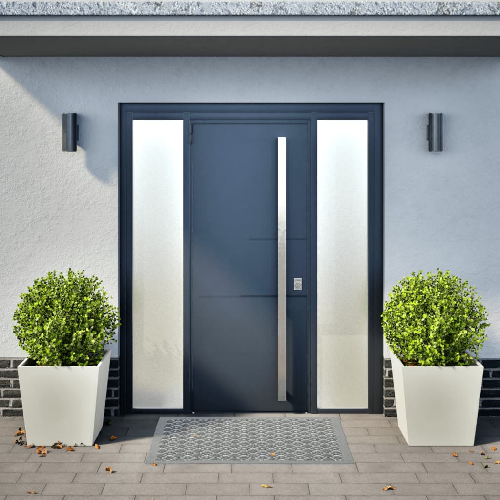 Garden Planters White 2 pcs 50x50x50 cm Steel