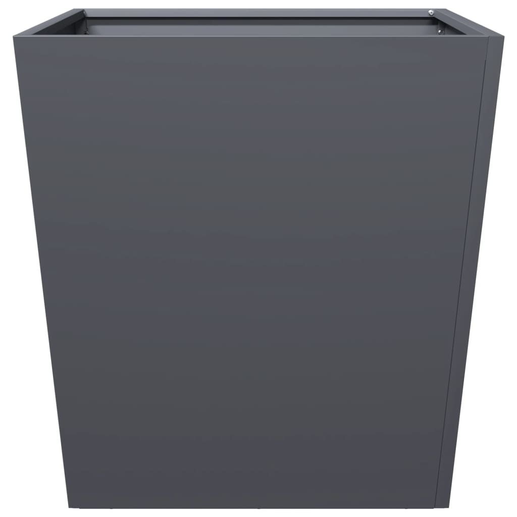 Garden Planters Anthracite 2 pcs 50x50x50 cm Steel