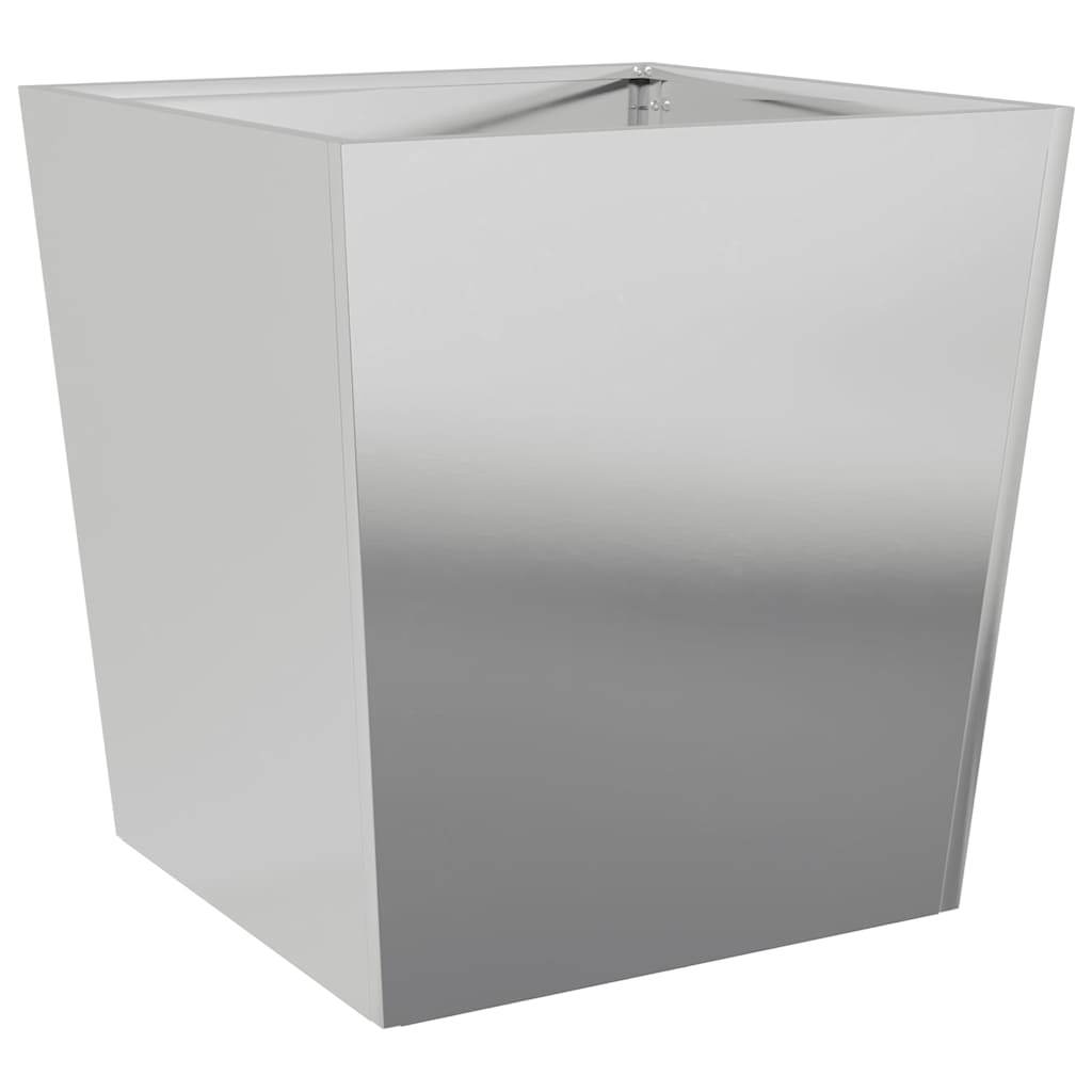 Garden Planter 50x50x50 cm Galvanised Steel