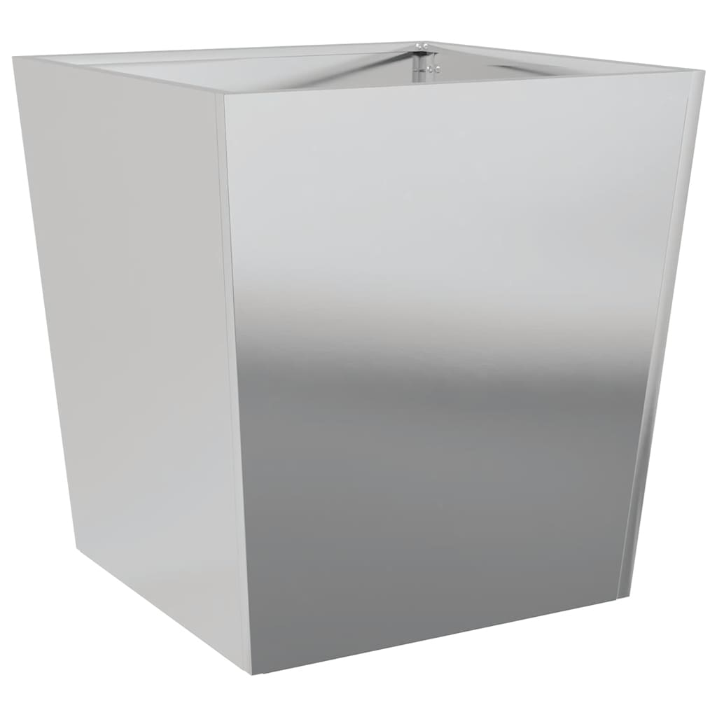 Garden Planters 50x50x50 cm 2 pcs Galvanised Steel