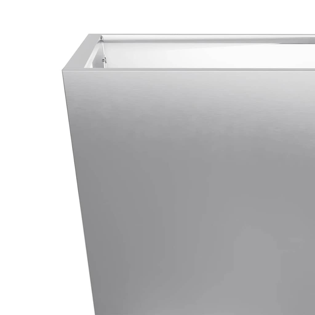 Garden Planters 50x50x50 cm 2 pcs Galvanised Steel