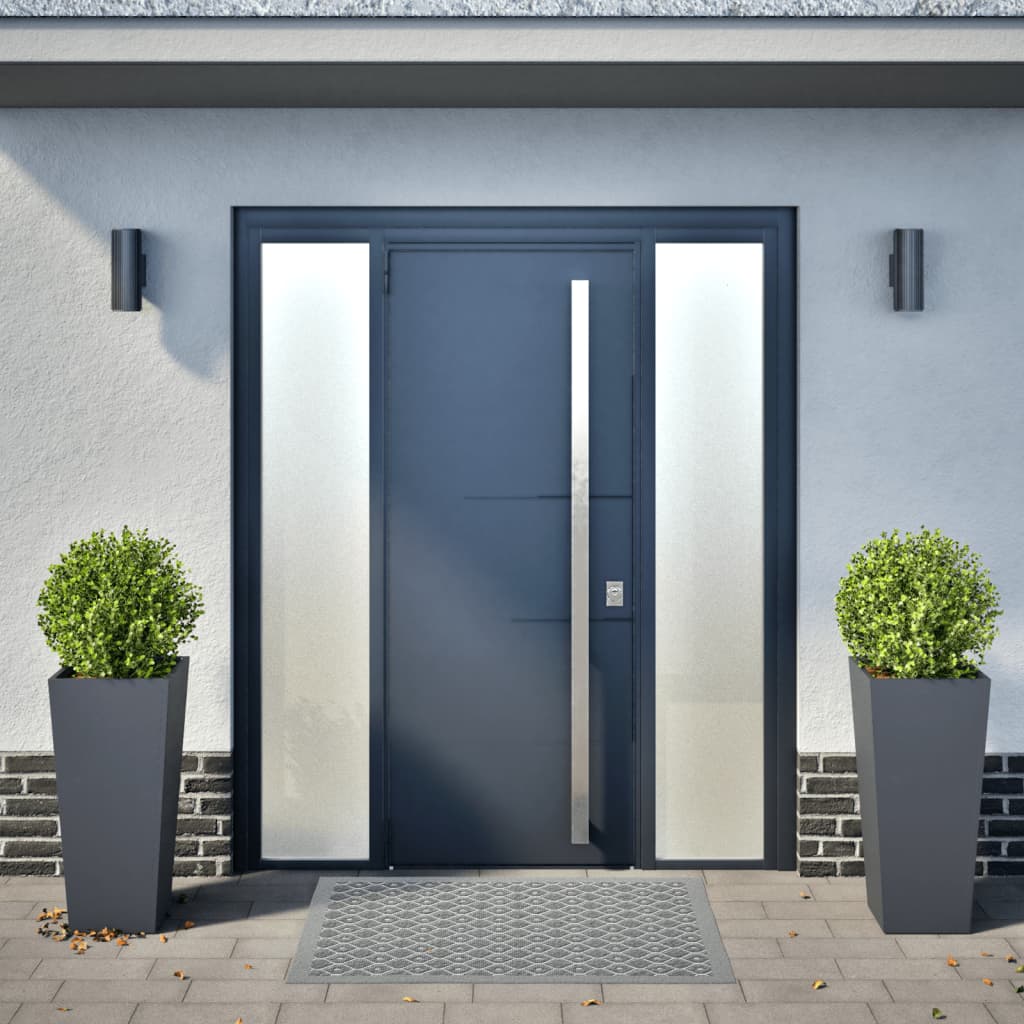 Garden Planters Anthracite 2 pcs 35x35x75 cm Steel