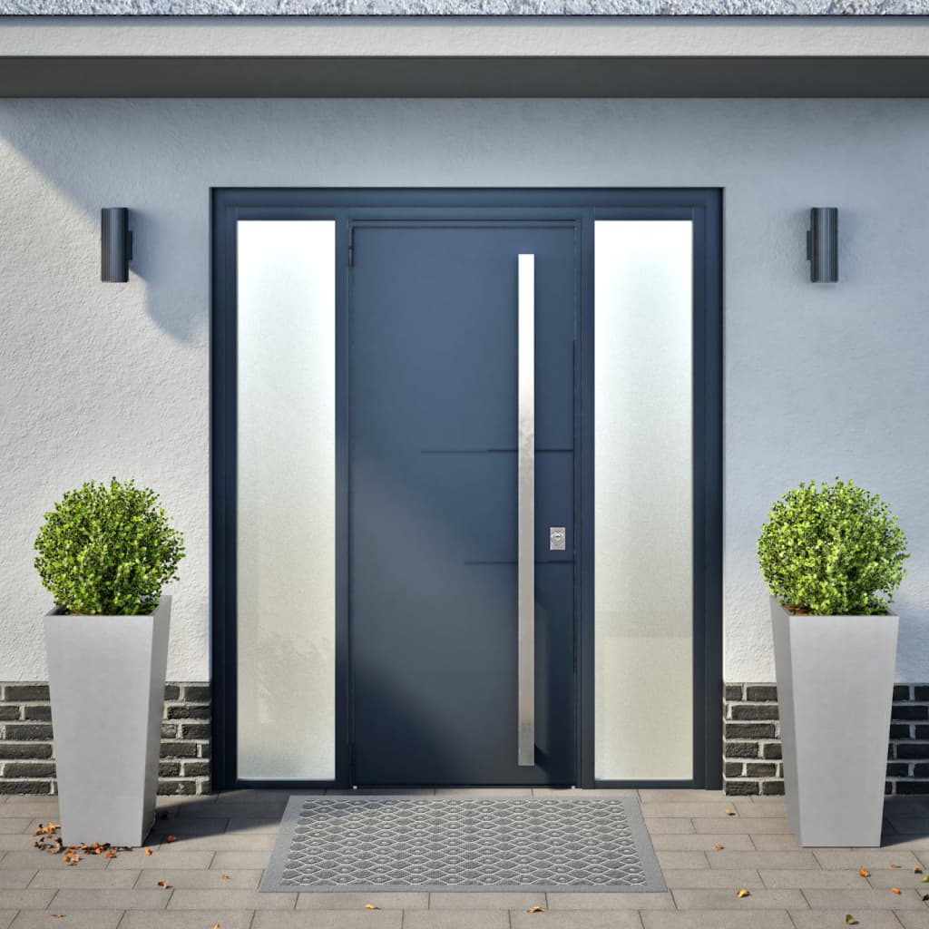 Garden Planters 35x35x75 cm 2 pcs Galvanised Steel