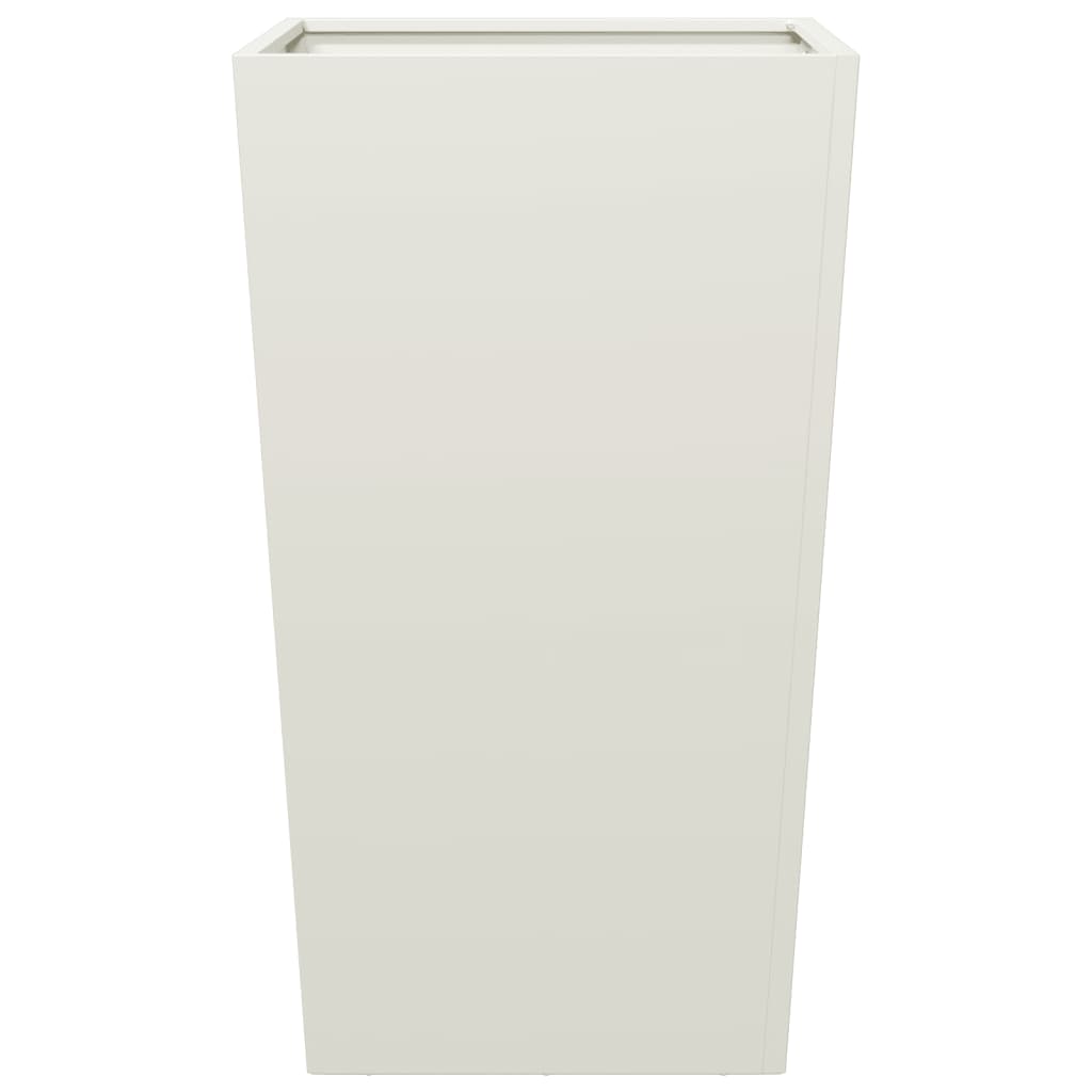 Garden Planter White 45x45x75 cm Steel