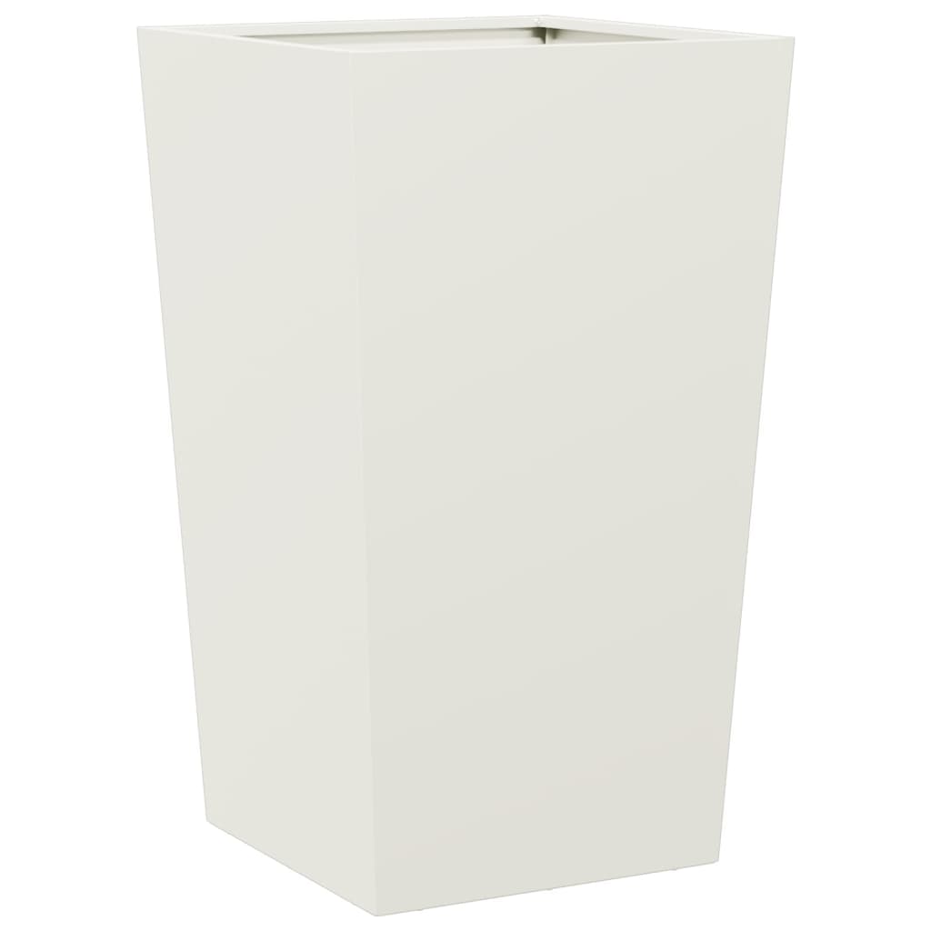 Garden Planter White 45x45x75 cm Steel