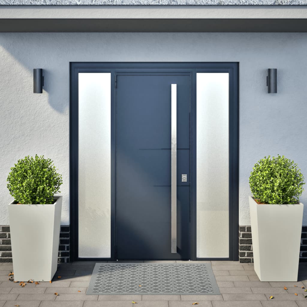 Garden Planters White 2 pcs 45x45x75 cm Steel