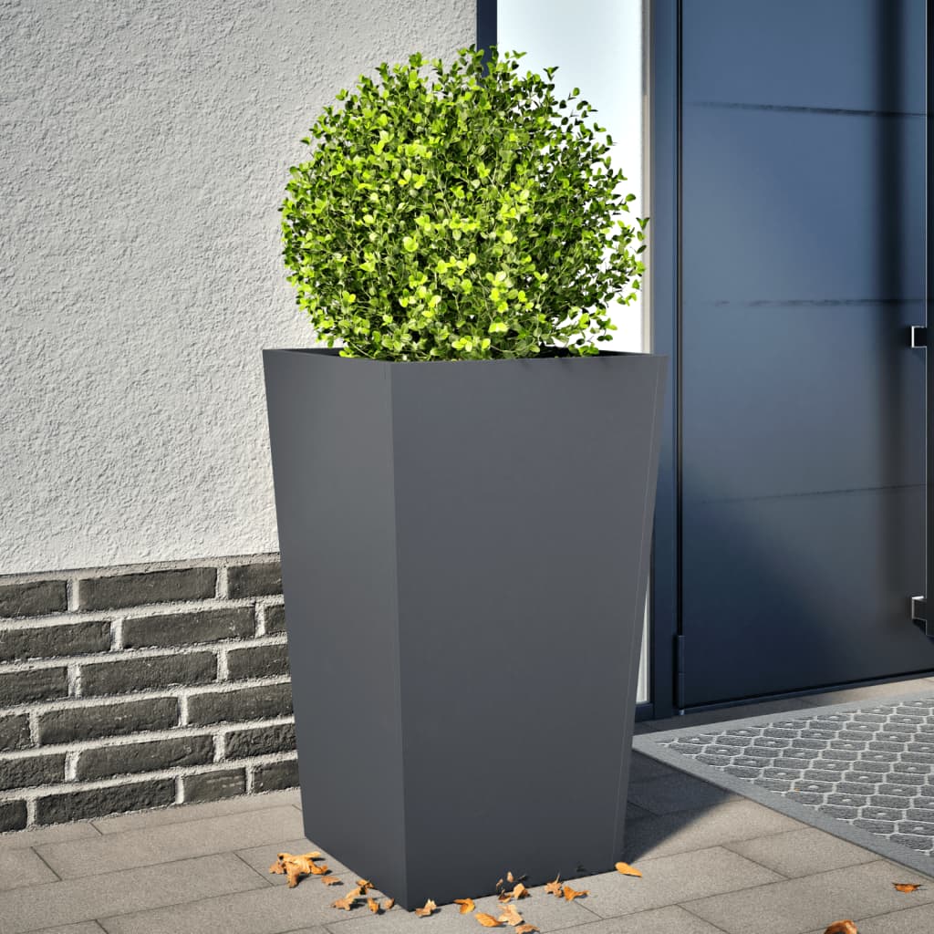 Garden Planter Anthracite 45x45x75 cm Steel