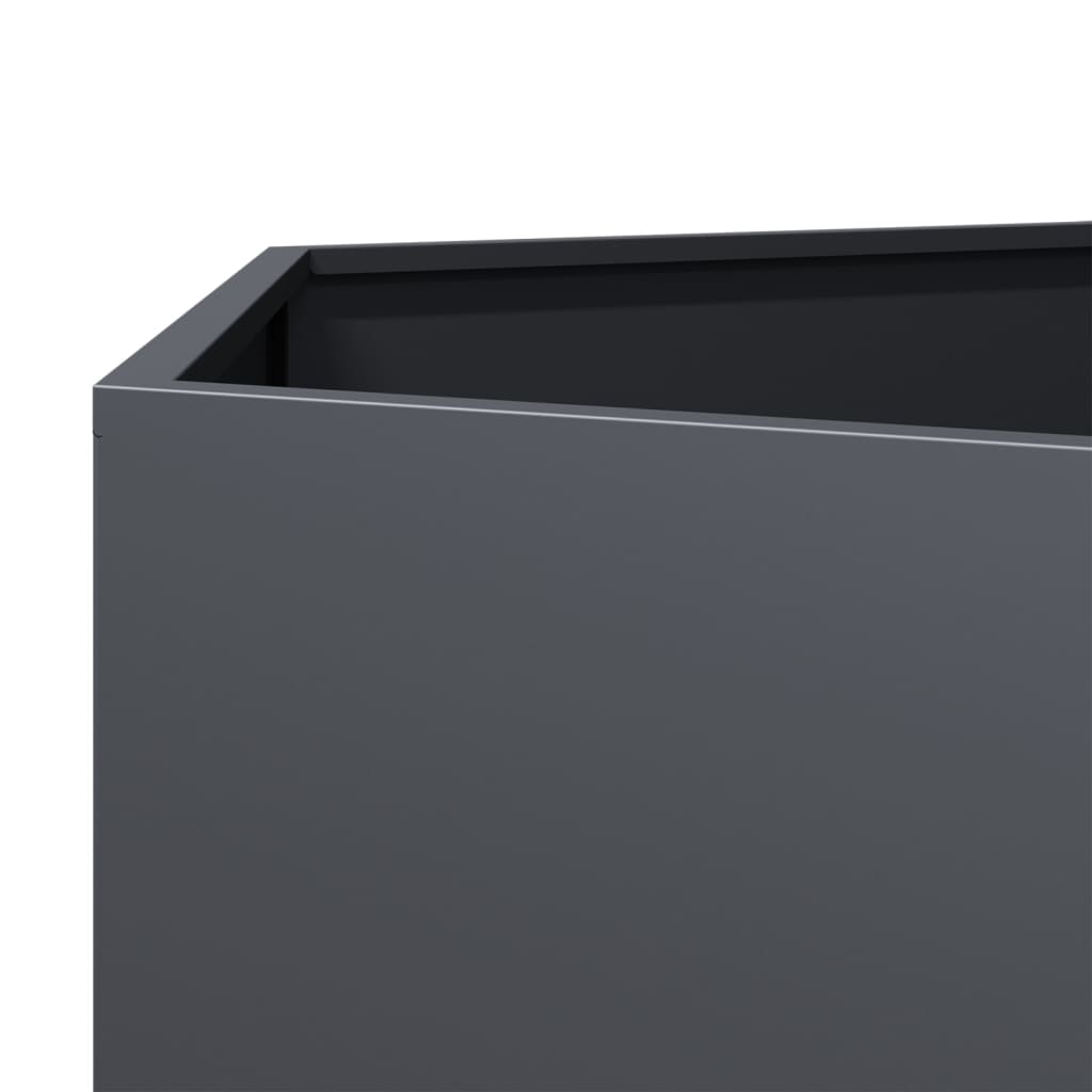Garden Planter Anthracite Hexagon 69x60x45 cm Steel
