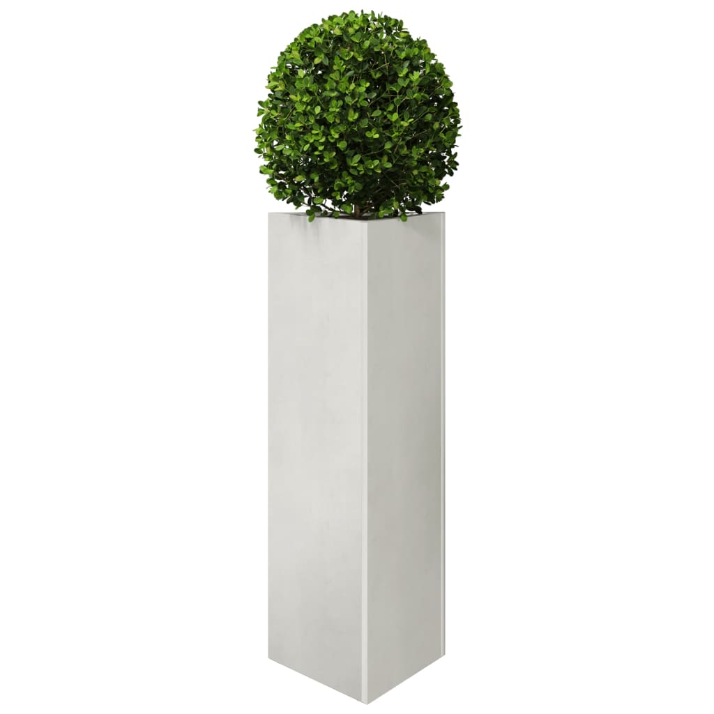 Garden Planter Triangular 30x26x75 cm Stainless Steel