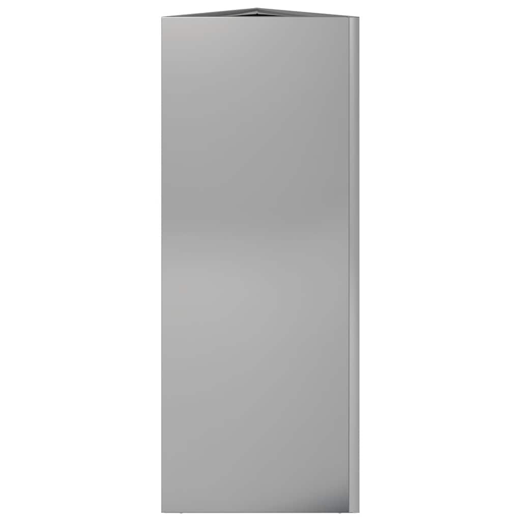 Garden Planter Triangular 30x26x75 cm Galvanized Steel