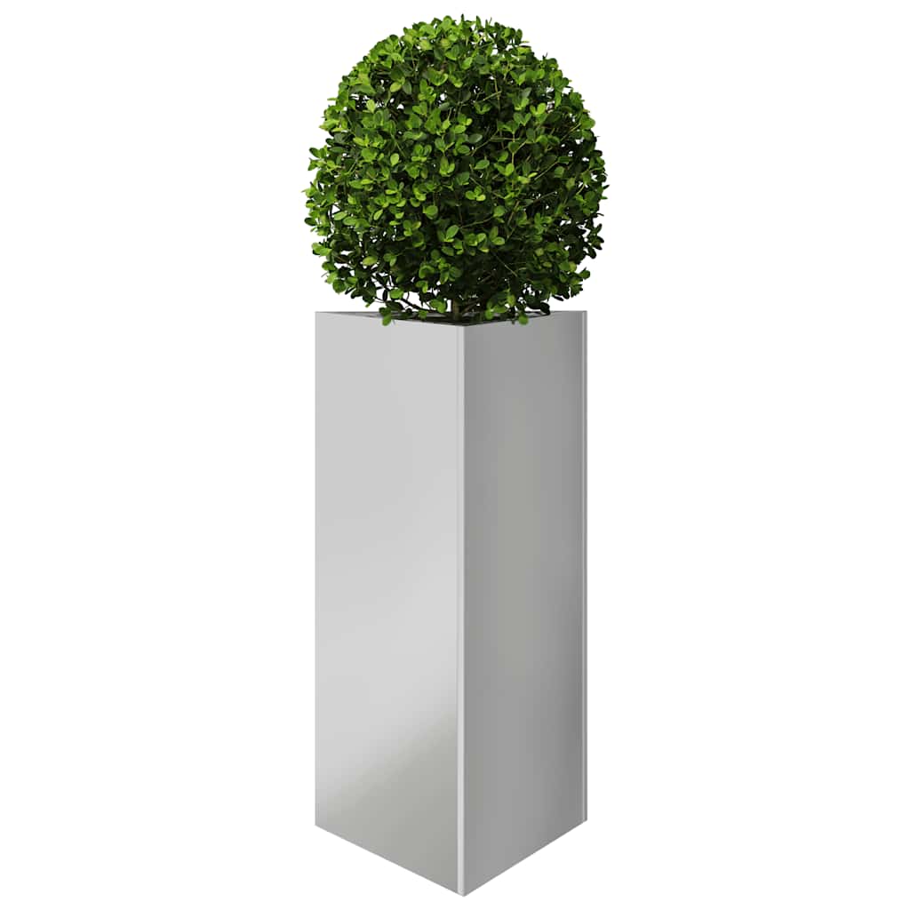 Garden Planter Triangular 40x40x75 cm Galvanized Steel