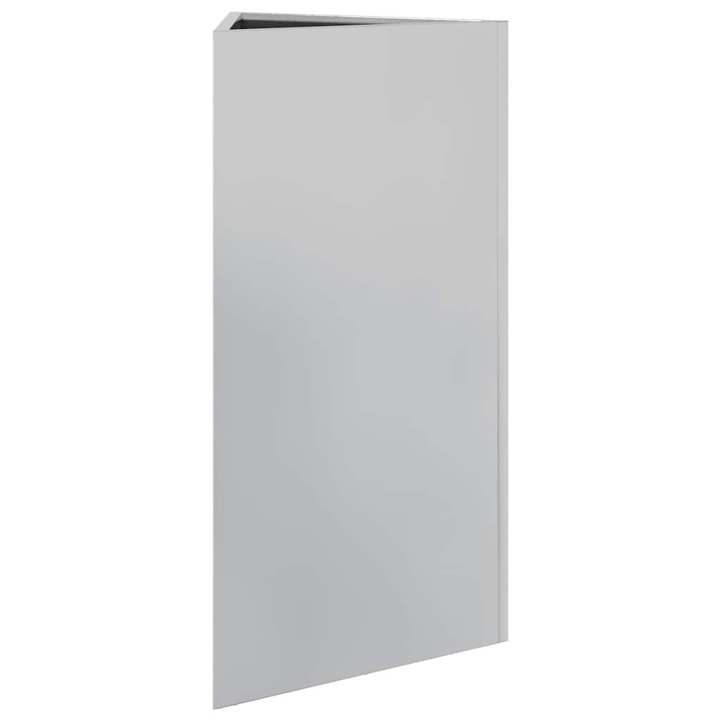 Garden Planter Triangular 40x40x75 cm Galvanized Steel