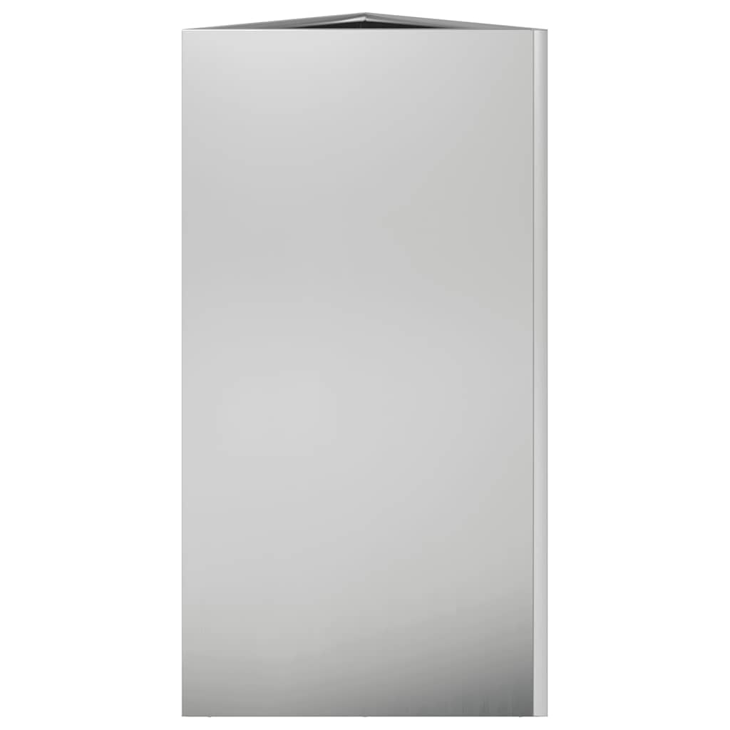 Garden Planter Triangular 40x40x75 cm Galvanized Steel