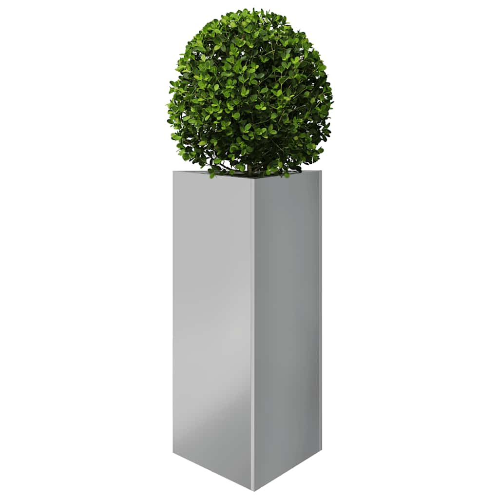 Garden Planters 2 pcs Triangular 40x40x75 cm Galvanized Steel