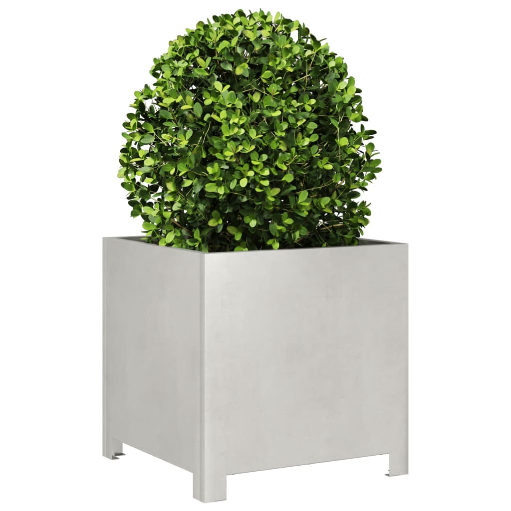 Garden Planters 2 pcs 40x40x40 cm Stainless Steel