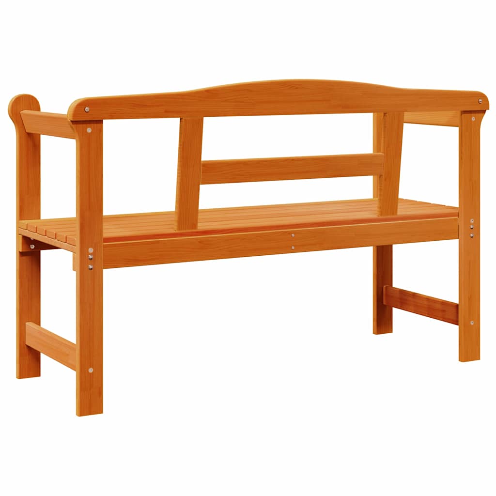 Outdoor Bench Brown 119 x 76 x 44cm Solid pine wood