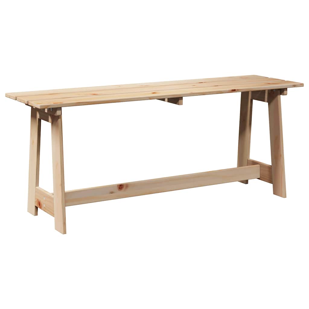 Outdoor Bench Brown 119 x 35 x 47cm Solid pine wood