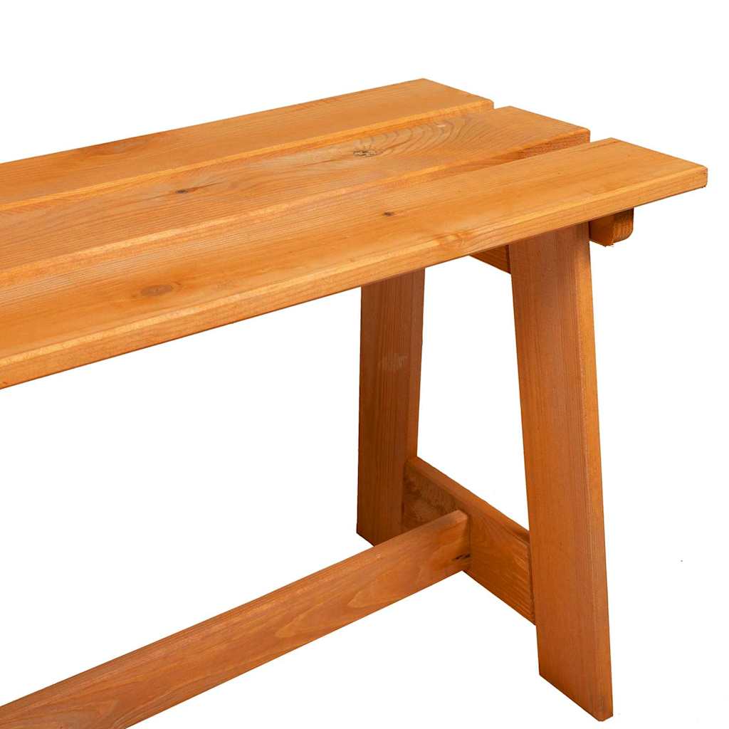 Outdoor Bench Brown 119 x 35 x 47cm Solid pine wood