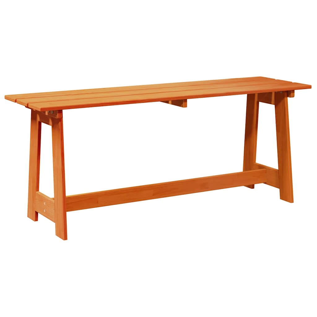 Outdoor Bench Brown 119 x 35 x 47cm Solid pine wood