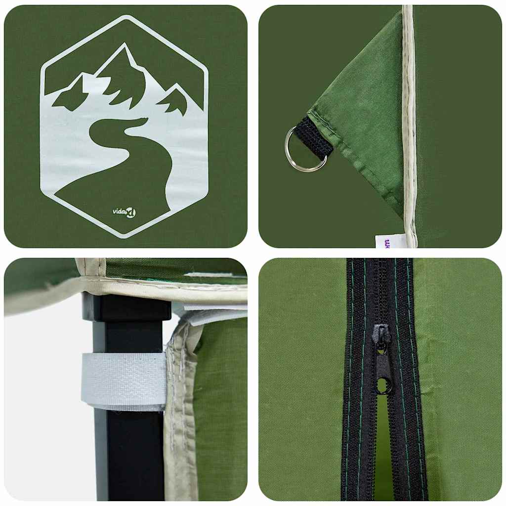 Canopy Tent Manual Green 194 x 194 x 251 cm Fabric