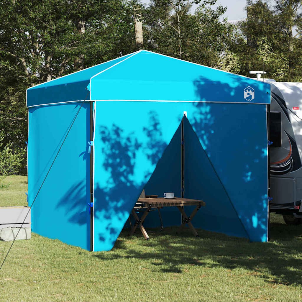 Pop-up Canopy Tent Blue 250 x 250 cm Fabric