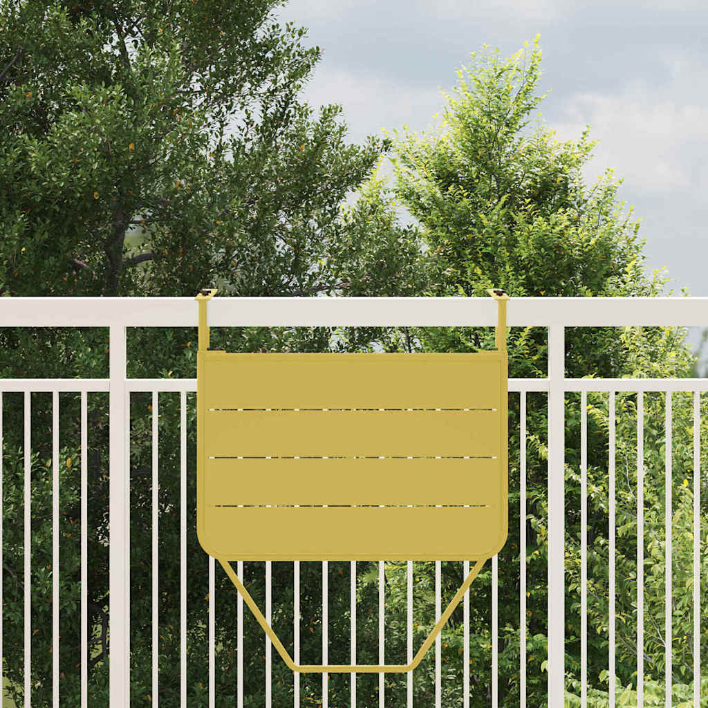 Hanging Balcony Table Gold 60 x 39 x 65 cm Steel