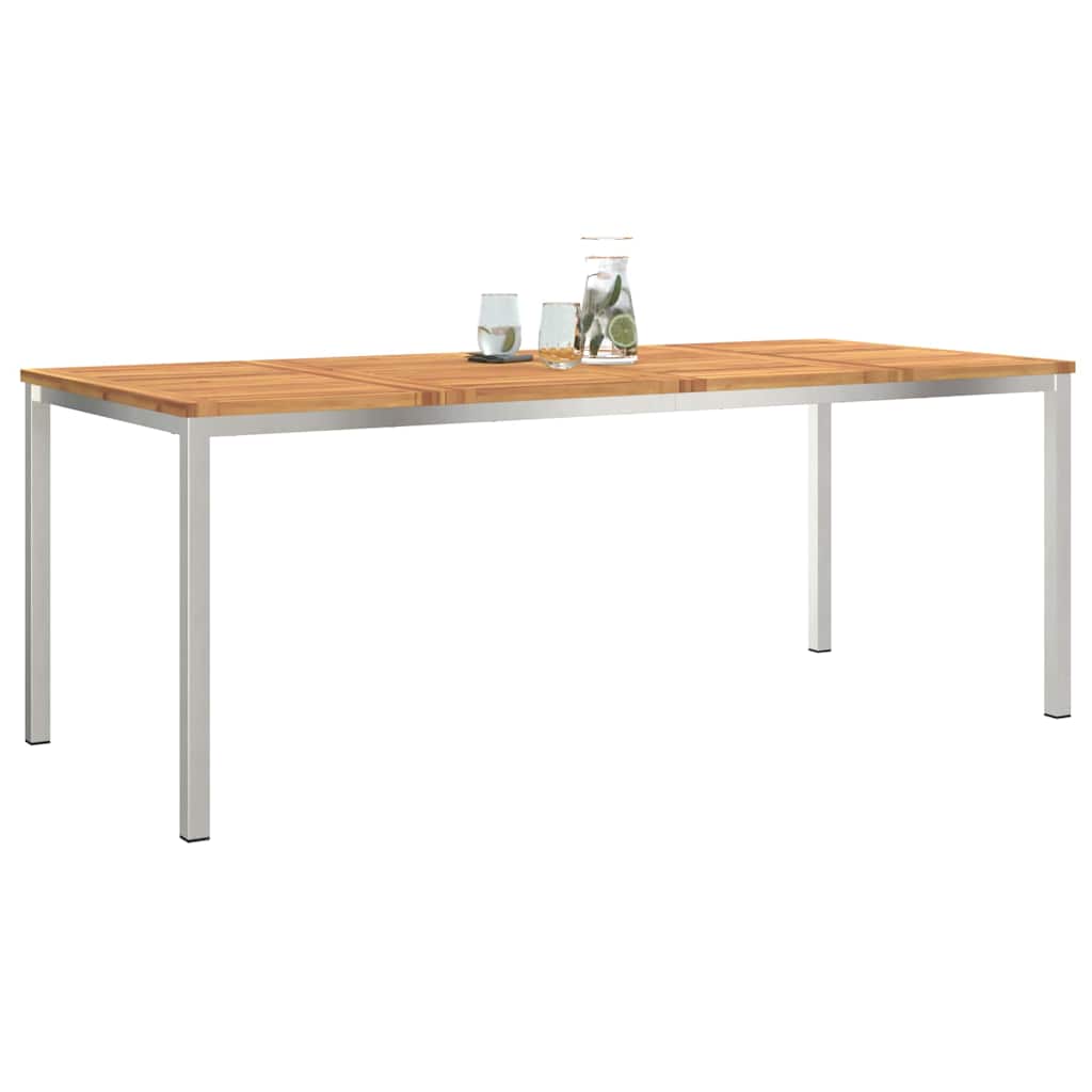 OutdoorDiningTable Brown 200x90x75cm SolidAcaciawood