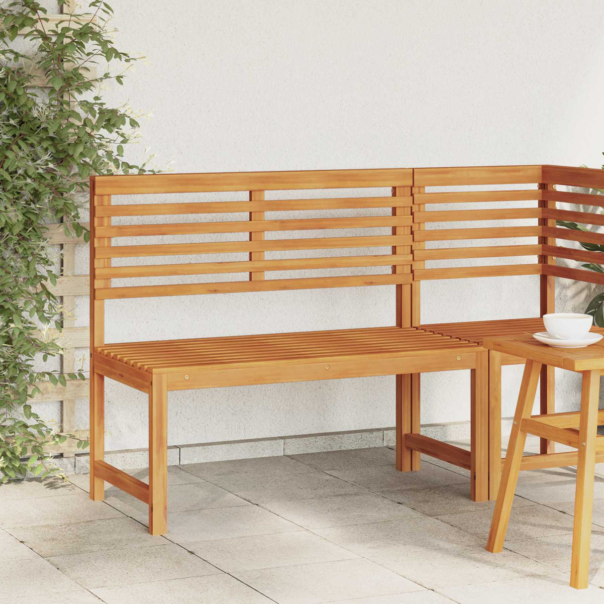 Garden Bench Brown 100 x 50 x 91cm Solid Acacia wood