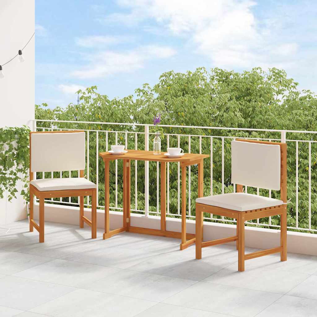 Armless Garden Chair 2 pcs Brown Solid Acacia wood