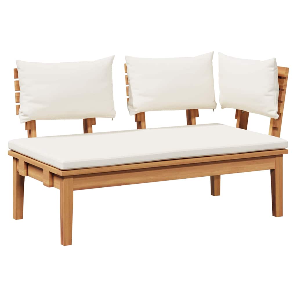 Garden Bench 2 pcs Brown Solid Teak wood