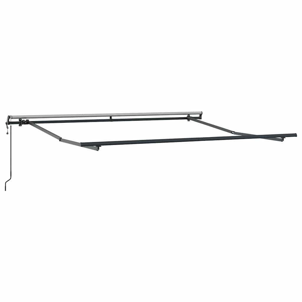 Automatic Retractable Awning Anthracite and White 300x250 cm
