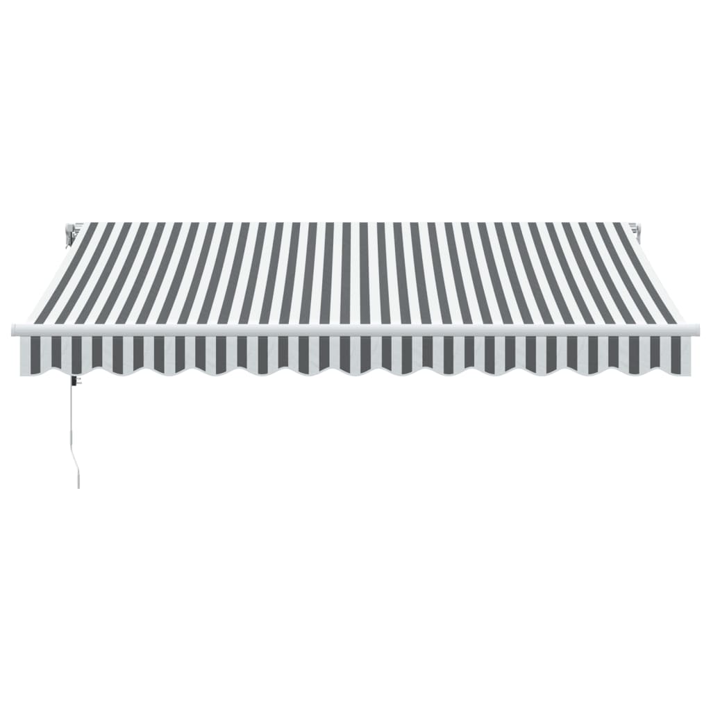 Automatic Retractable Awning Anthracite&White 350x250 cm
