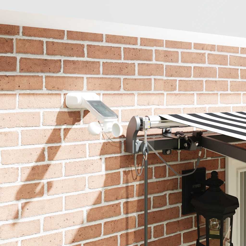Automatic Retractable Awning with LEDs Anthracite&White 400x300 cm
