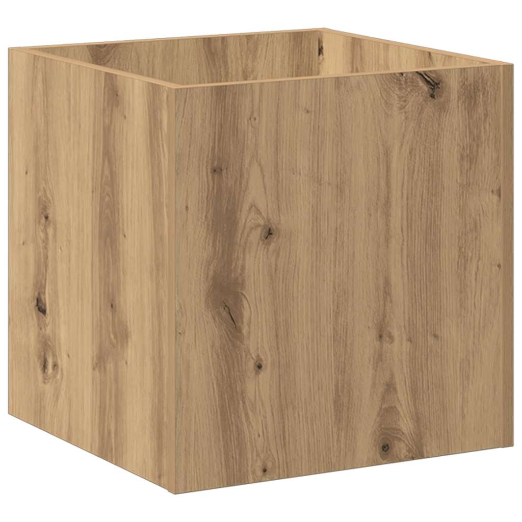 Planter Box Artisan Oak 40x40x40 cm Engineered Wood