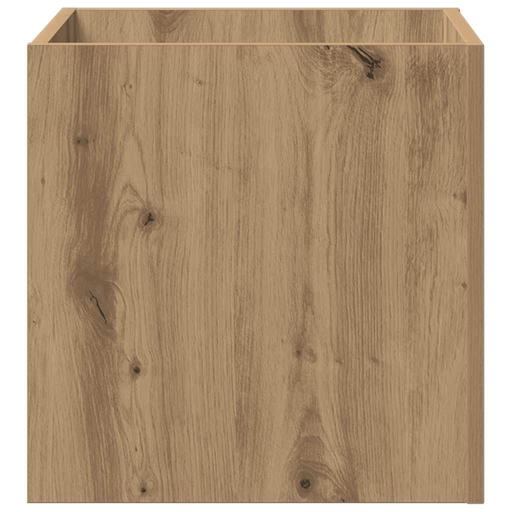 Planter Box Artisan Oak 40x40x40 cm Engineered Wood