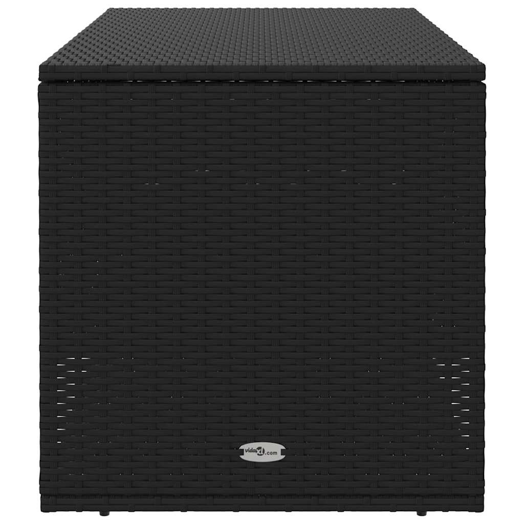 Outdoor Cushion Box Black 100x55x55.5 cm Poly Rattan