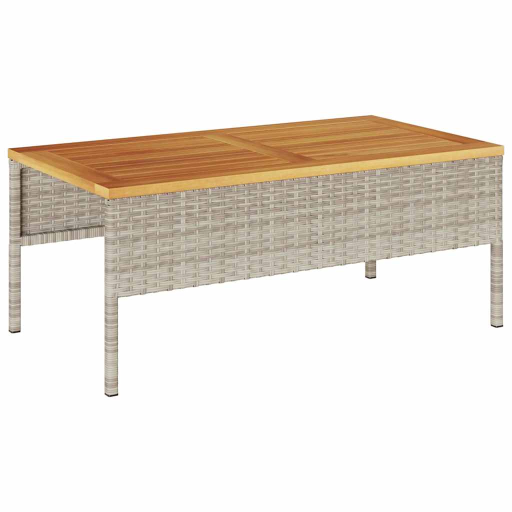 Garden Sofa Set 6 pcs Light grey and dark grey Poly Rattan