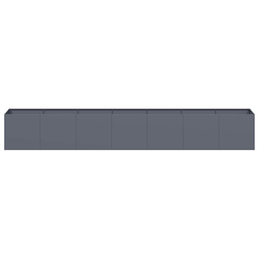 Planter Anthracite 280x40x40 cm Cold-rolled Steel