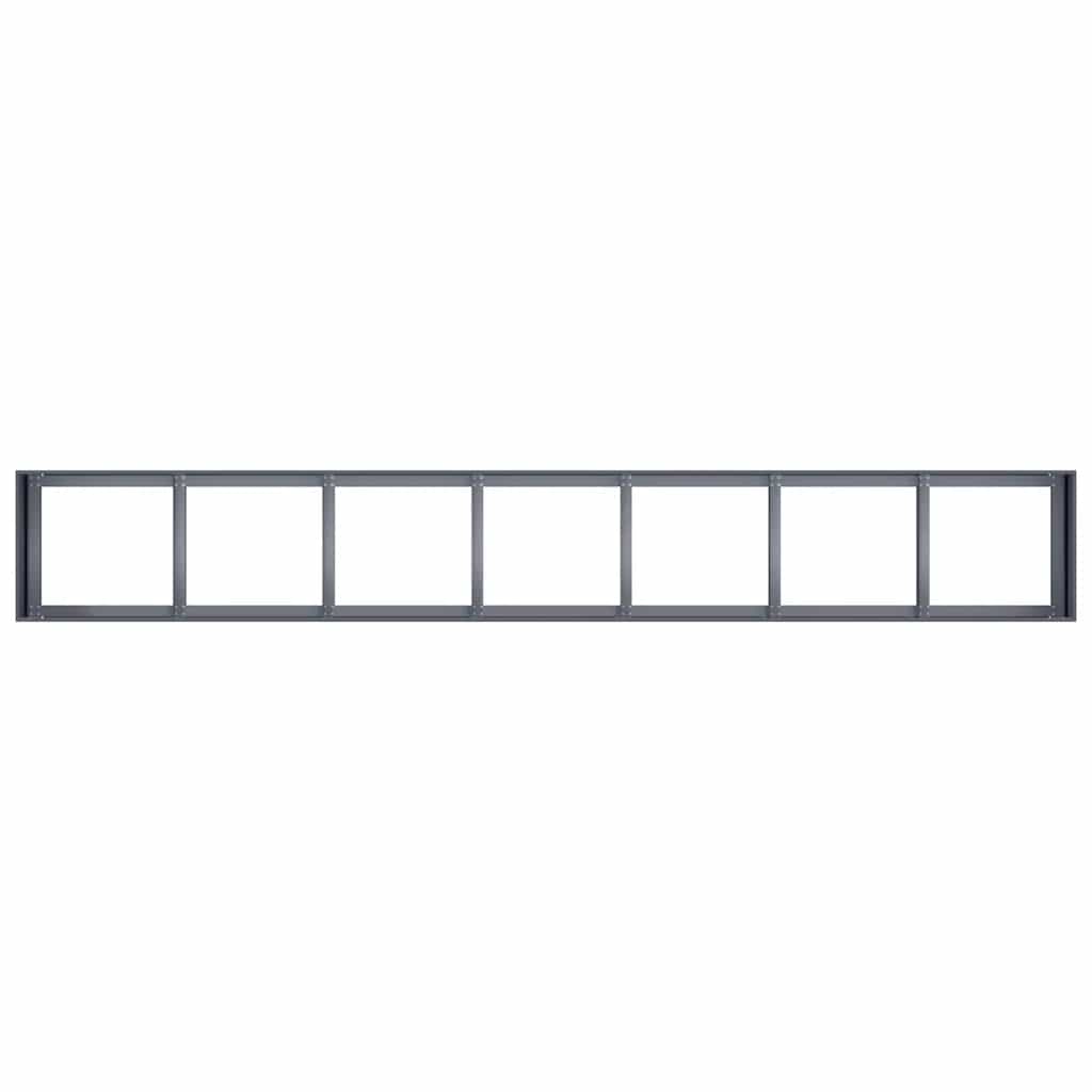 Planter Anthracite 280x40x40 cm Cold-rolled Steel