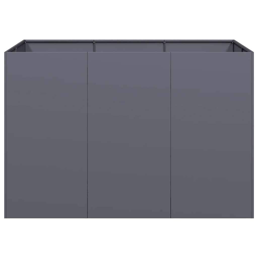 Planter Anthracite 120x80x80 cm Steel