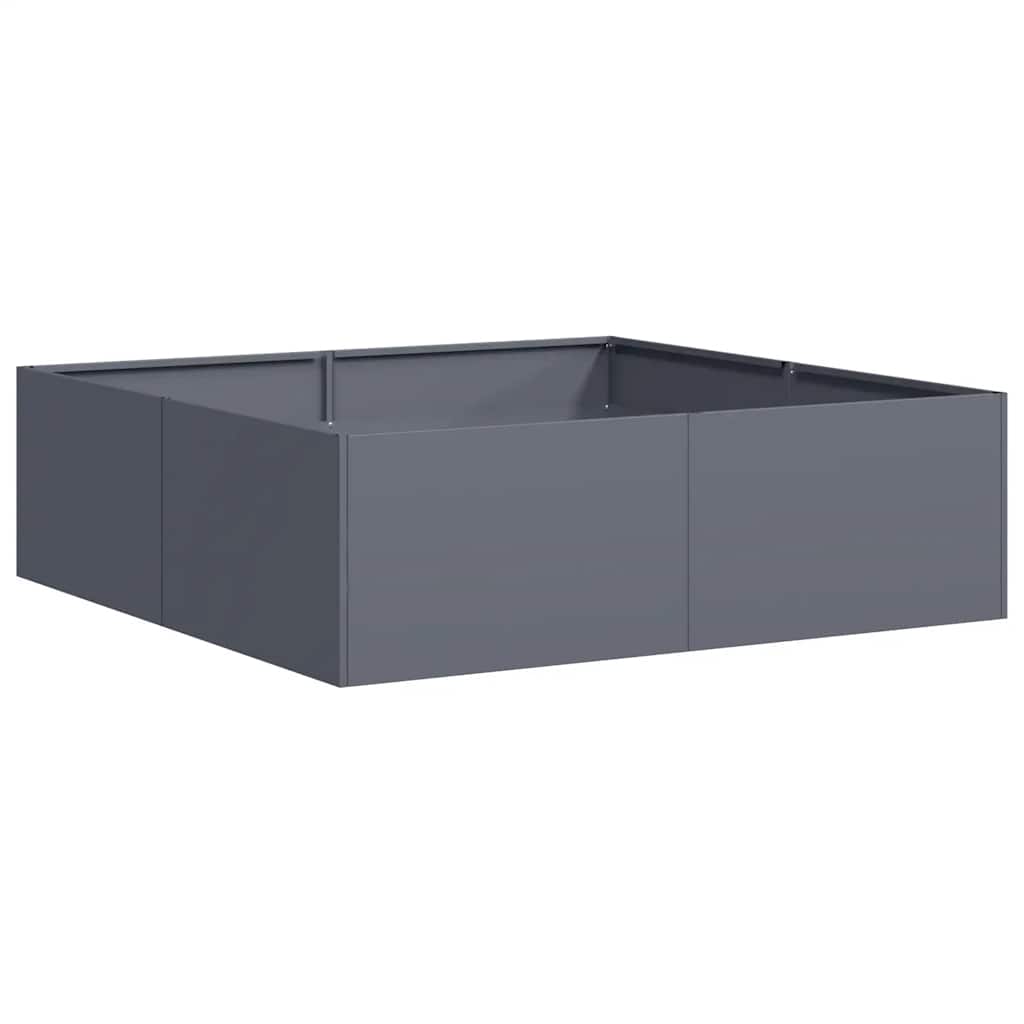 Planter Anthracite 100x100x30 cm Steel